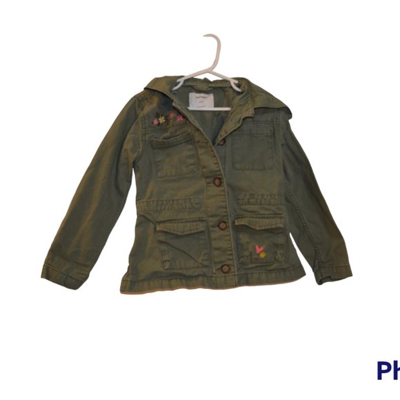 Old Navy Other - Old Navy S 6-7 Girls Mint Green Hood Utility Coat Cotton